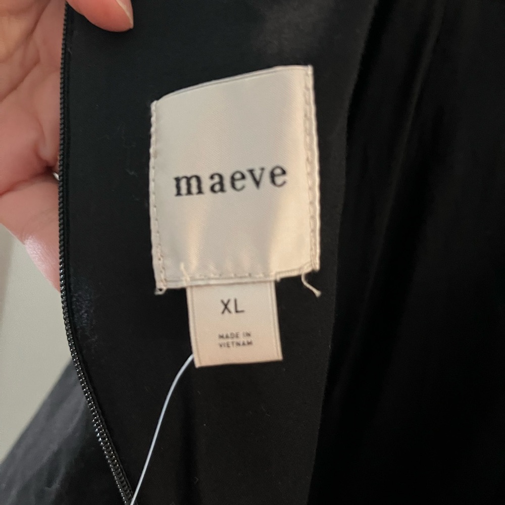 Maeve Black Fit and Flare Mini Dress NWT XL - Picture 10 of 16